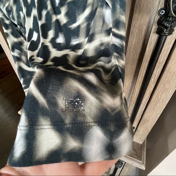 Escada blouse tank animal print rouched medium - Picture 6 of 14